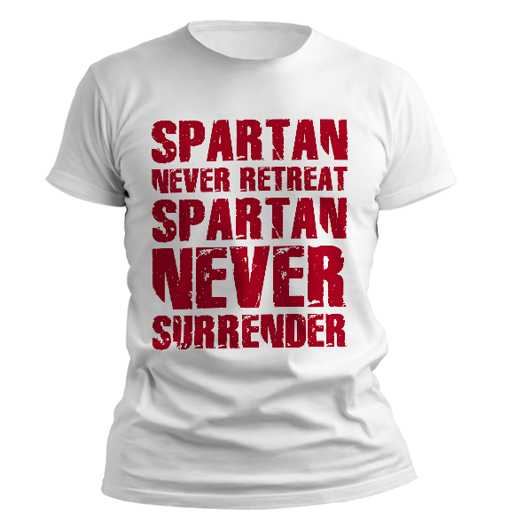 kaos spartan never retreat and surrender
