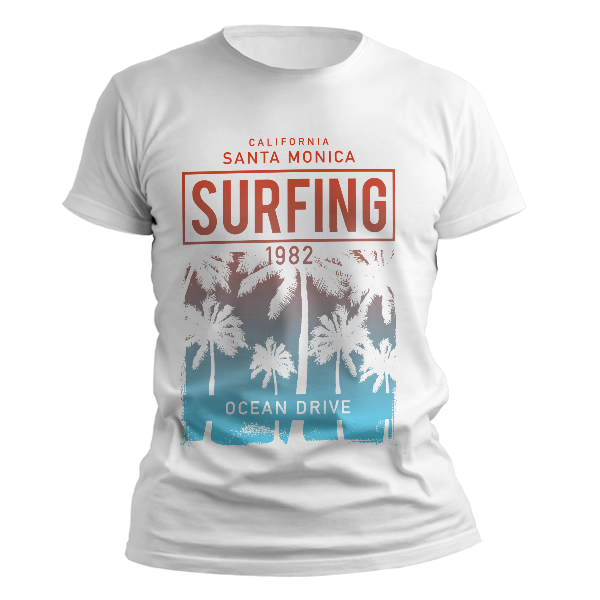 kaos california santa monica surfing