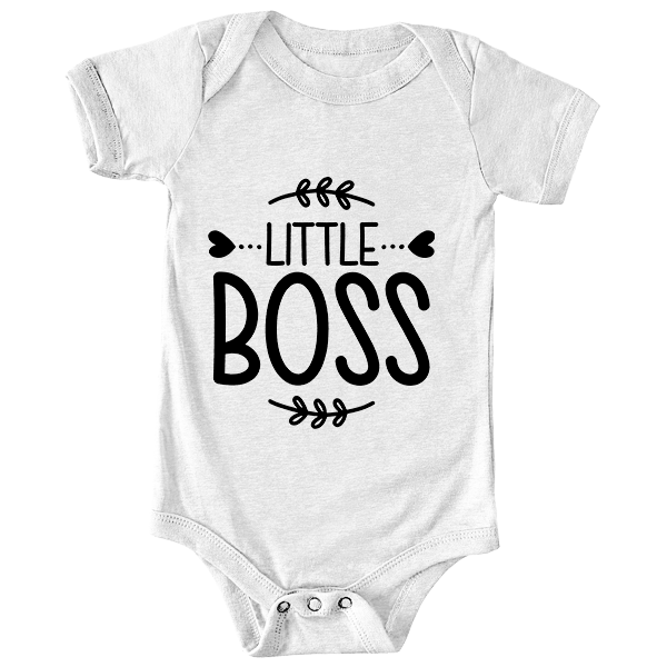 baby onesie little boss