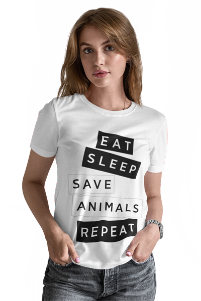 kaos eat sleep save animals repeat